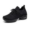 Spring Women's Versatile Flyknit Cloth Shoes, Breathable Non-Slip Soft Sole Dance & Casual Shoes