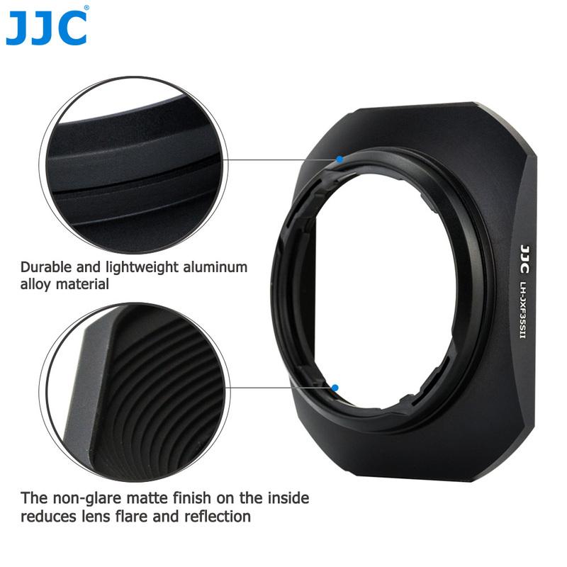 JJC LH-XF35-2 Metal Square Lens Hood for Fuji Fujifilm Fujinon XC 35mm F2&XF 23mm / 35mm F2 R WR Lens On XPro3 XT4 XT3 XT30 XT20