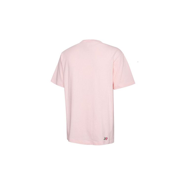 Puma Random Event Co-Branded Letter Logo Print Round Neck Casual Short Sleeve T-Shirt Unisex Tops Light-Pink 59666573