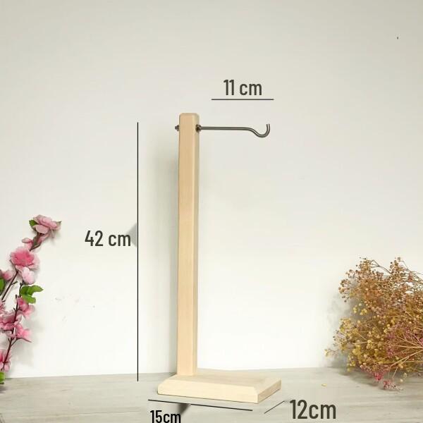 Handmade Solid Wood Zen Wind Chime Stand for Bedroom & Study