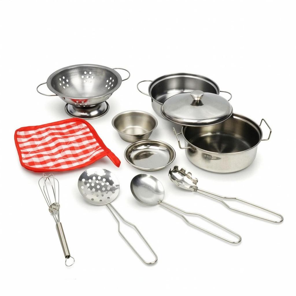 Toy Pots and Pans Set Mini Deluxe for Toddlers