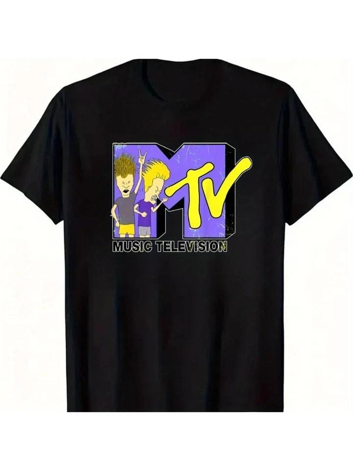 MTV Logo Cotton T-Shirt, MTV Music Television Shirt S-5XL Q9414 S