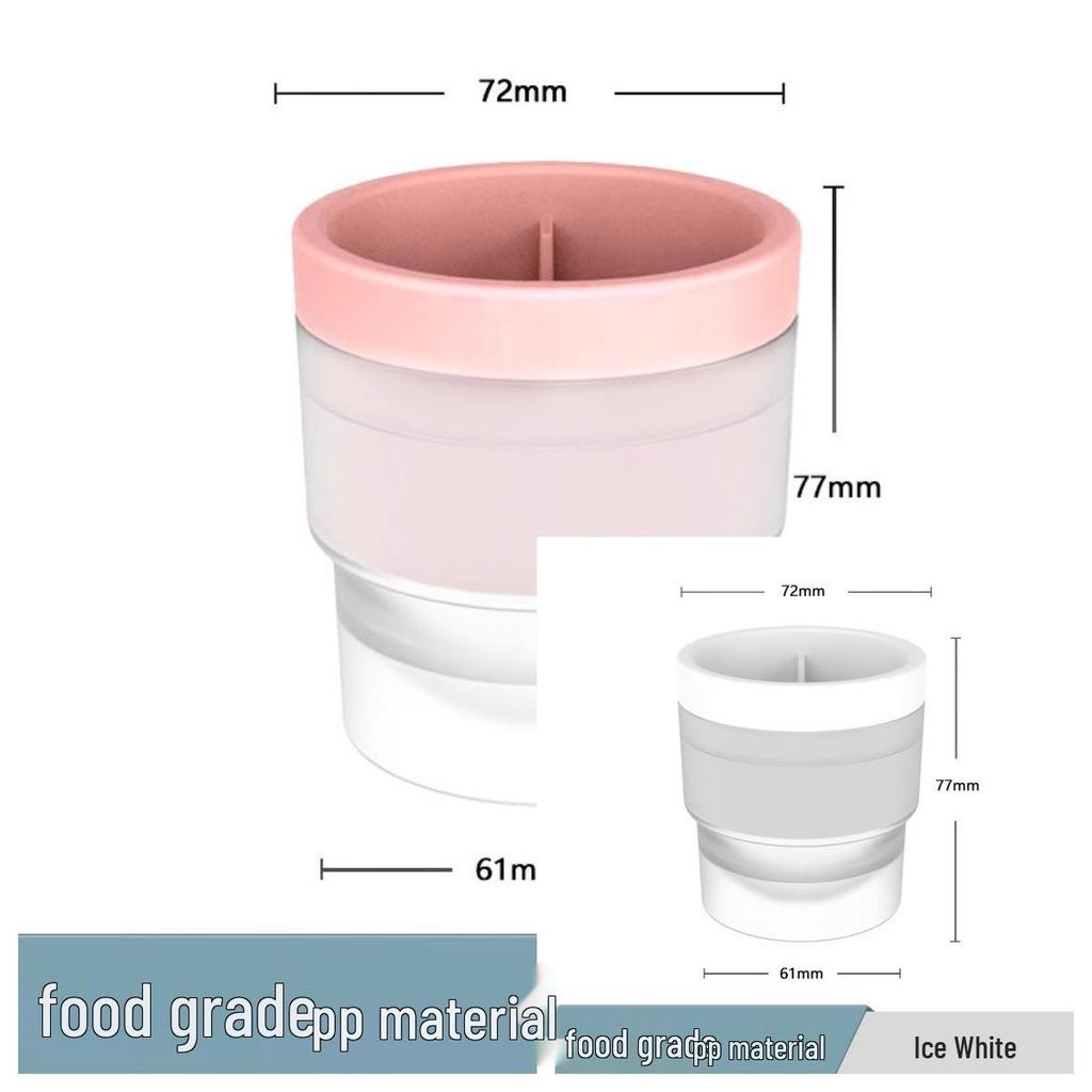 Large Silicone Ice Ball Mold for Whiskey and Home Use - Food Grade, Spherical Ice Cube Tray