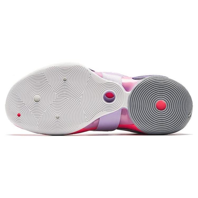 New Anta KT SPLASH V V2 Cushioning Breathable Mid Top Basketball Shoes Men's White Purple 112341108-4