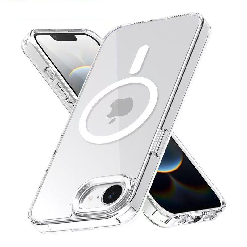 Для Magsafe Противоударный Защитный Жесткий Прозрачный Акриловый Задний Чехол Чехлы 17E Роскошный Магнитный Чехол Для iphoner 17E 16E iPhone 16e чистый