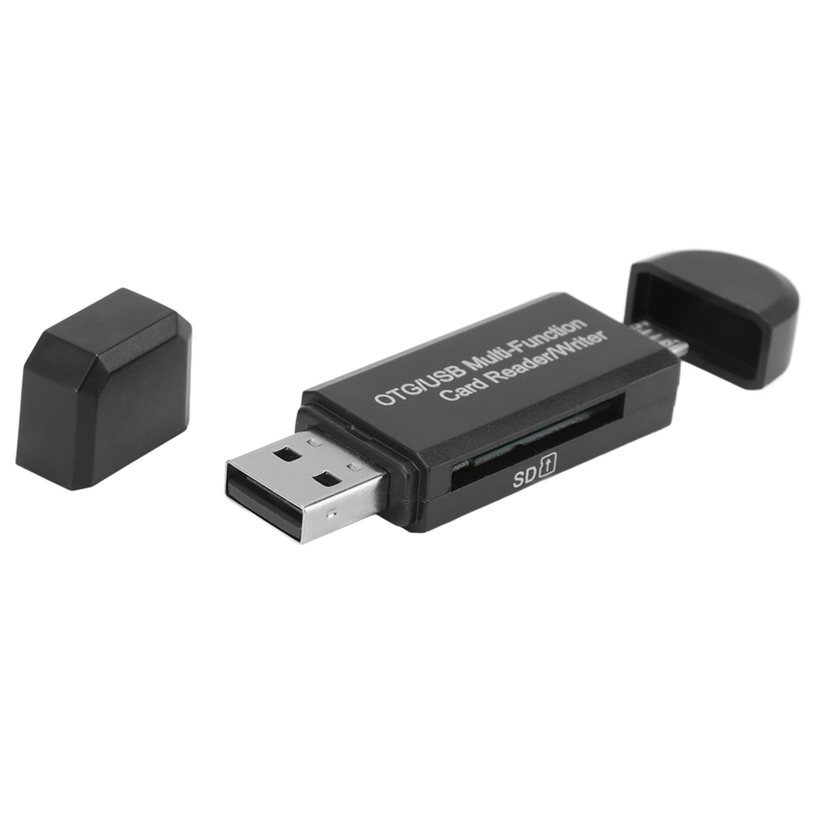 

Картридер USB 2.0 64G 2 в 1 Мужской Поддержка OTG Карты Памяти Картридер Для Смартфона чёрный