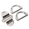 Boat D Type Connector 316 Stainless Steel Strong Load Bearing Multifunctional Boat Ring Connector Hook for Marine Yacht