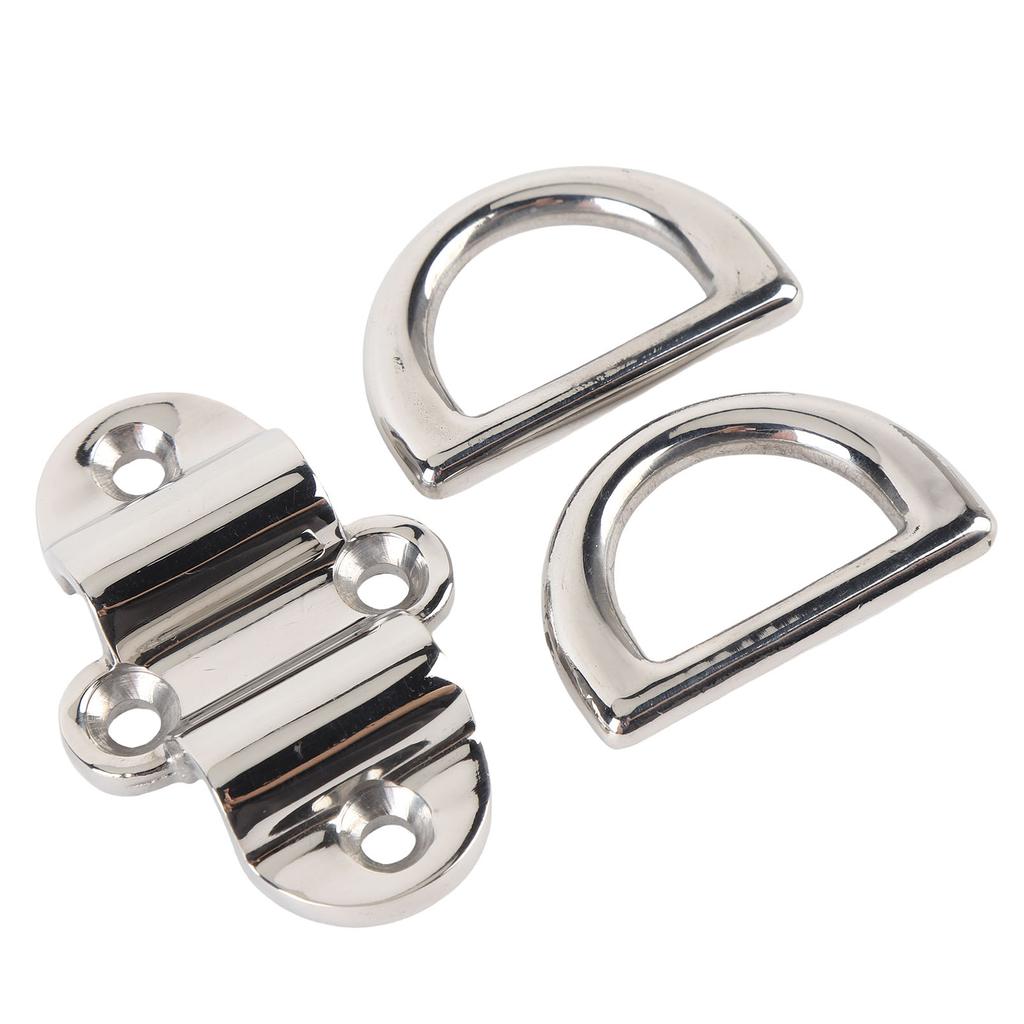 Boat D Type Connector 316 Stainless Steel Strong Load Bearing Multifunctional Boat Ring Connector Hook for Marine Yacht