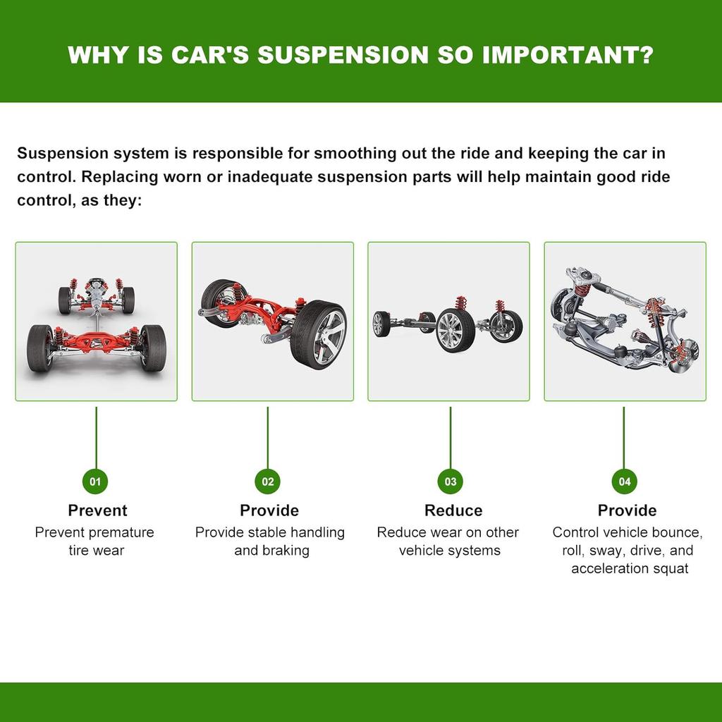 SCITOO 2pcs Suspension Kit 2 Front Drive Passenger Stabilizer Sway Bar Link fit 2000 2001 2002 2003 2004 for Nissan Xterra K90389