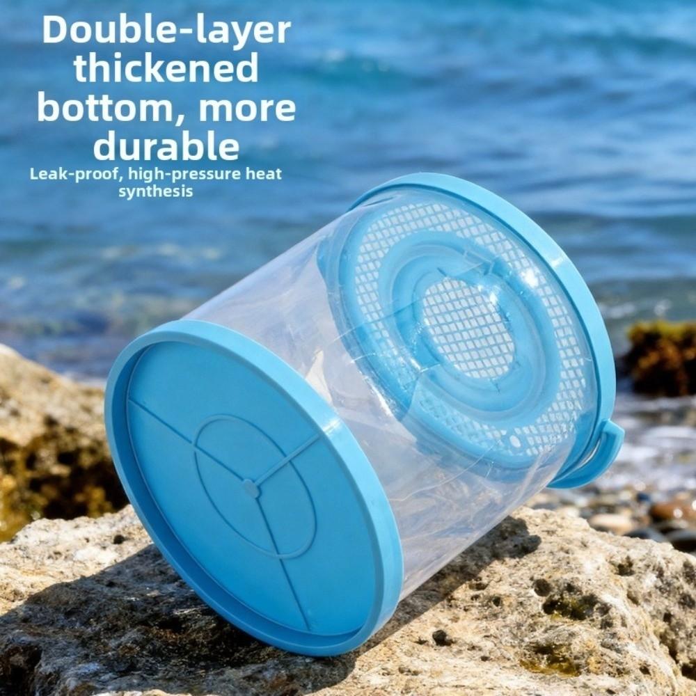 With Cover Plastic Fish Tank Small Size Fish Transport Bucket Foldable Aquarium  Fish Transport