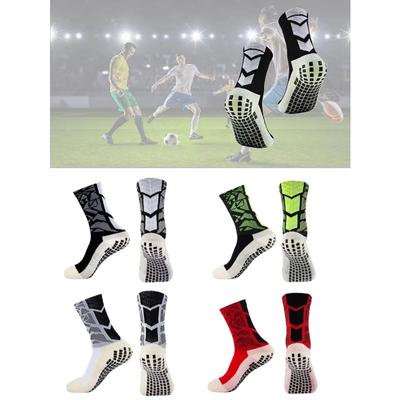 1 Paar Herren Anti-Rutsch Sportsocken, Pfeil Fußballsocken, Schweißabsorbierende und Atmungsaktive Trainingssocken
