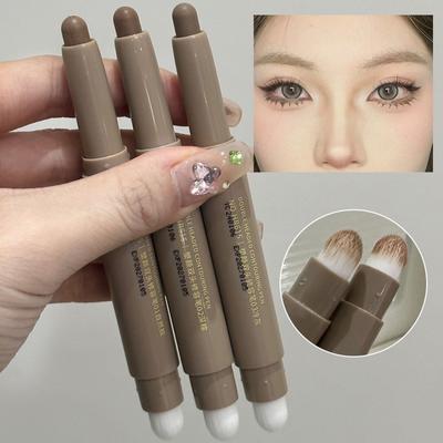 Nos Shadow Bronzer Konturovací pero na make-up Natural Grey Brown Face Matte Shadow Contour Stick se štětcem