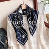 Niche Fashion Silk Wool Silk Scarf 2025 Autumn and Winter New Design Silk Wool Square Scarf Light Luxury Silk Wool Shawl