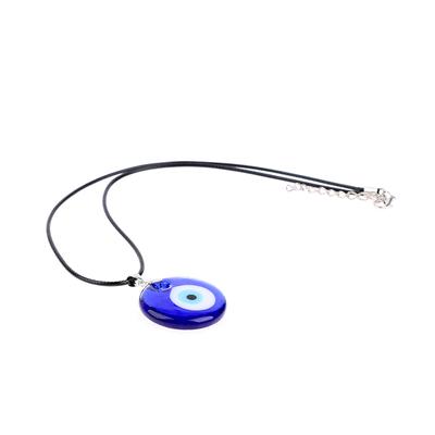 Colar com pingentes de olho maligno de vidro azul de 3 cm, pulseira, colar da sorte, gargantilha, joias