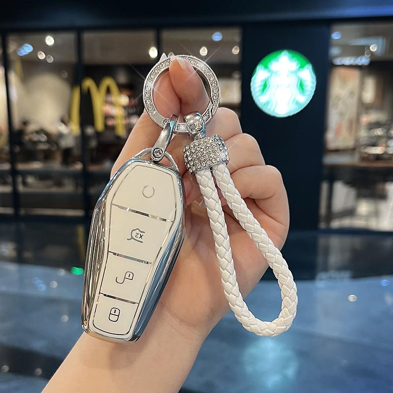 Fashion TPU Car Key Case Cover Shell Protector For BYD Atto 3 Song PRO Lied Han EV Max Yuan Plus Tang DM 2018 Qin Plus