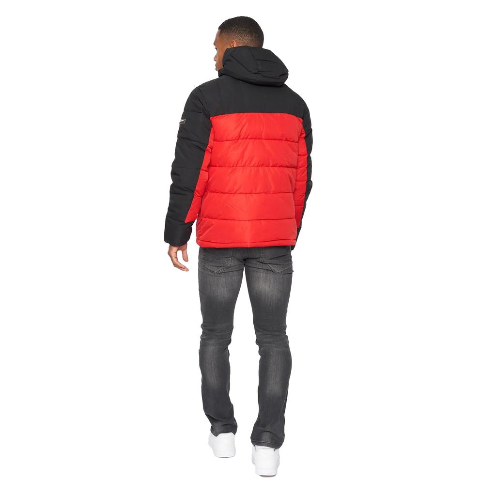 Kings Will Dream Mens Deyton Color Block Short Puffer Jacket