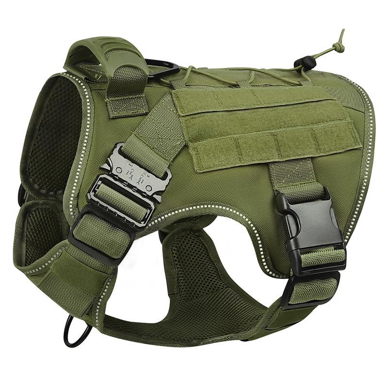 High Quality Durable Set Pet Tactical Sport Harness Padded for Comfort Heavy Duty Leash Included