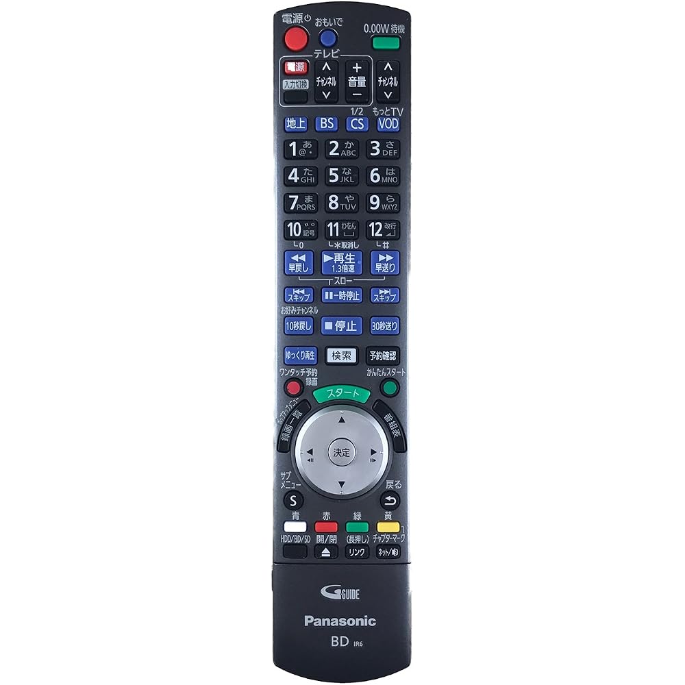 Panasonic Blu-ray Disc Recorder Remote Control N2QAYB000920