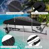 V-Shaped Yacht Dust and Rain Cover, Outdoor Hull Protection, Polyester Taffeta 190T