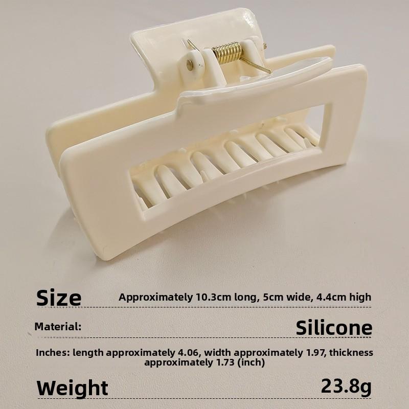 Soft Silicone Shark Clip, Safe and Non-irritating To The Head, New Large-sized Back of The Head Hair Bun for Women