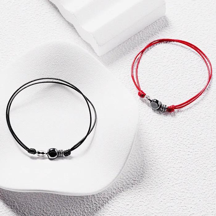 Triple Pendant String Knot Bracelet (C2503AC1315_BK)
