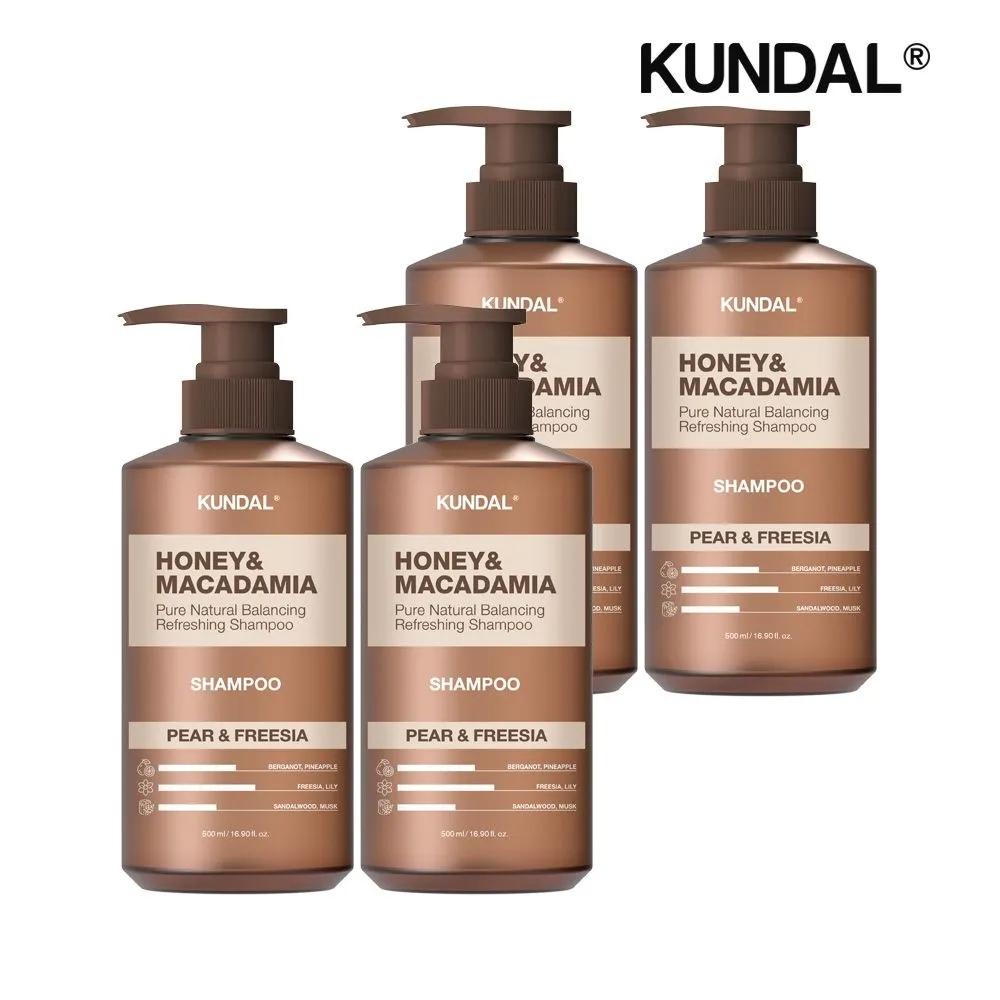 

KUNDAL Honey & Macadamia Nature Shampoo Pear & Freesia 500ml x4