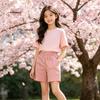 Summer Children's Casual Shorts - Dopamine Pink