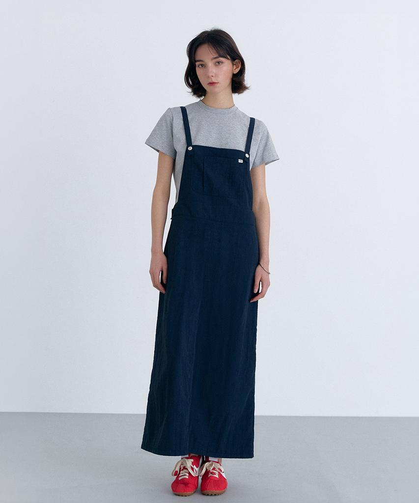 Cloet Utility Apron Dress + Navy