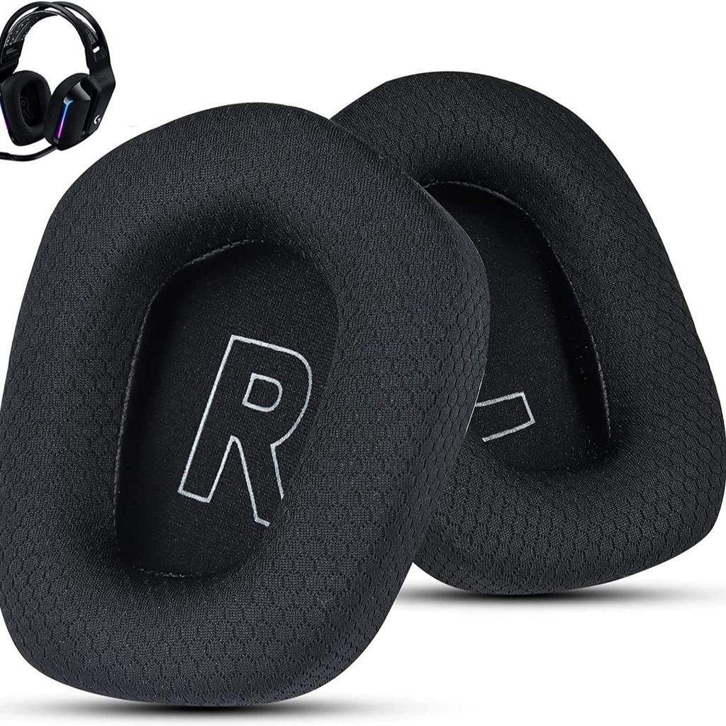 1Pair Replacement Mesh Fabric Earpads Ear Pads Cushion For Logitech G535 G 535 Headphones Headsets Sponge Soft Foam Cushion