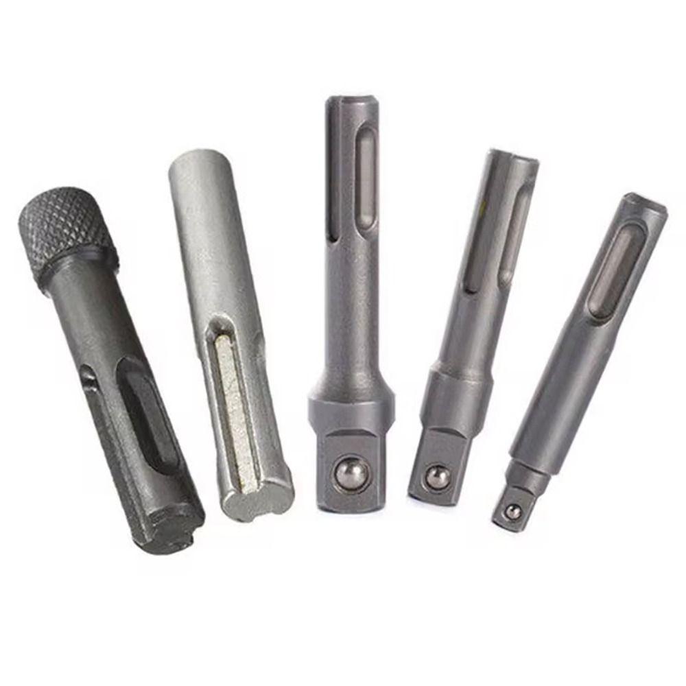 5Pcs/Set Chuck Adapters SDS-Plus Socket Adapter Set Extension Drill Bit