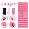 Hot Plastic Multi-purpose Nail Art Pen Holder 10-Compartment Brush Stand With Color Palette Organize And Display Manicure Tool