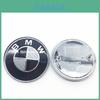 Logo BMW für echtes Kohlefaser Schwarz Silber 74mm Hauben-Kofferraum-Plakette Emblem