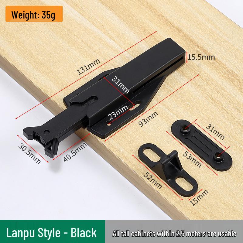 Magnetic Push-to-Open Door Catch - Handle-Free Rebounder for Wardrobes and Drawers.