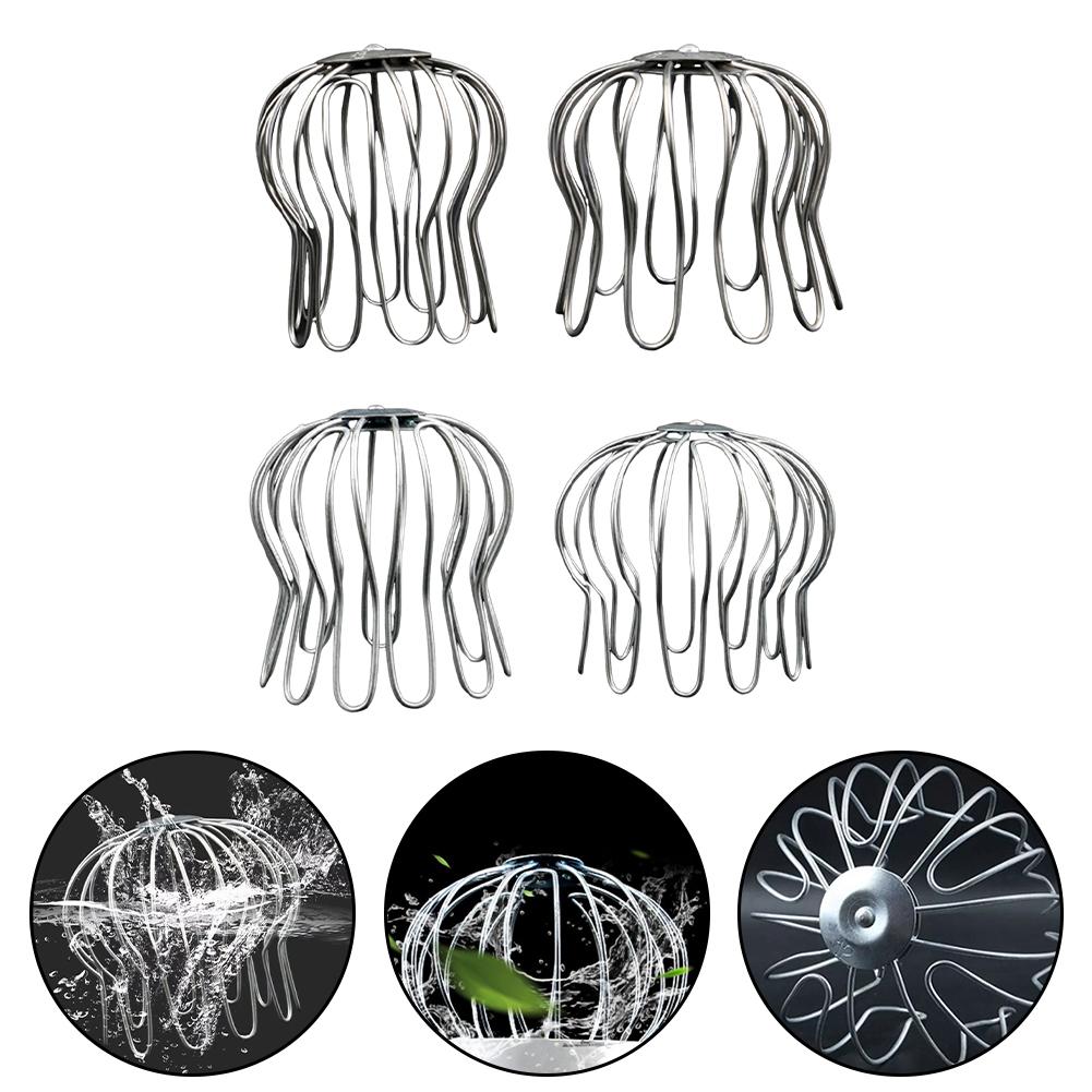 Stainless Steel Floor Drain Roof Balcony Gutter Guard Strainer Anti-blocking Rain Pipe Cap Outdoor Drainage Plumbing Fitting