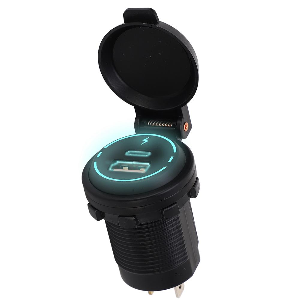 12V USB-Ladegerät PD Typ QC 3.0 IP66 Wasserdicht Schnellladung Intelligente Identifizierung für