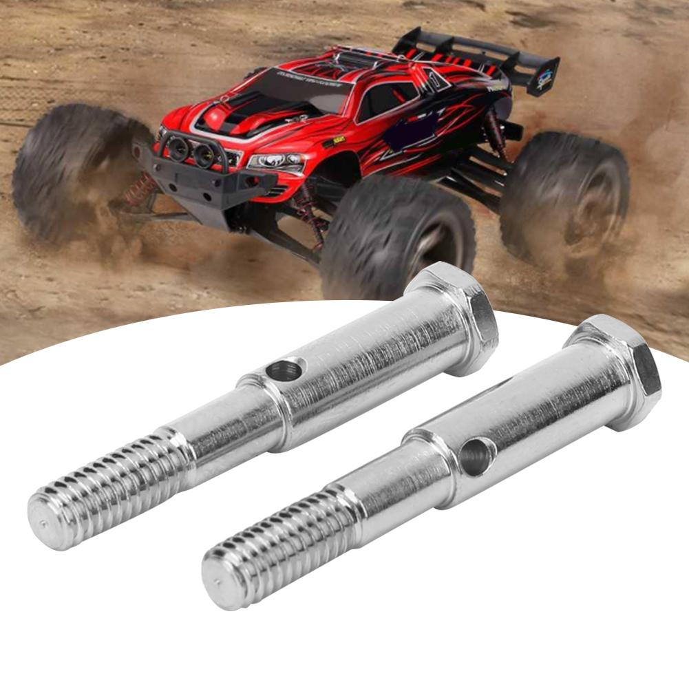 Metal Front Wheel Axle Accessory Fit for ECX Series 2WD RC Hobby Model 1 10 CarSilver