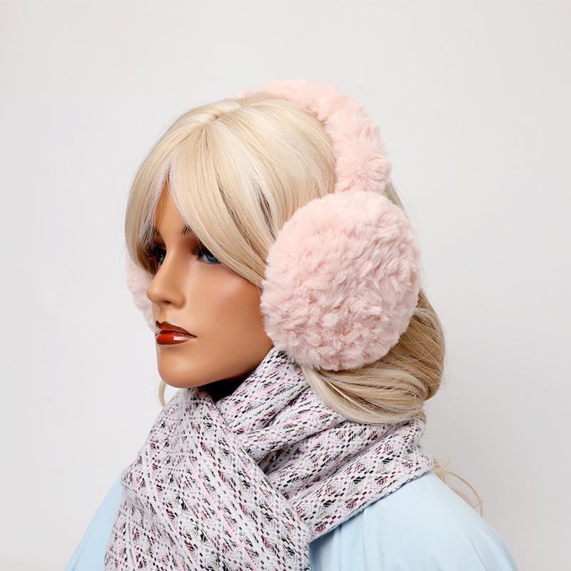 2024 Women's Winter Velvet Earmuffs: Thickened, Foldable Design for Warmth Outdoors