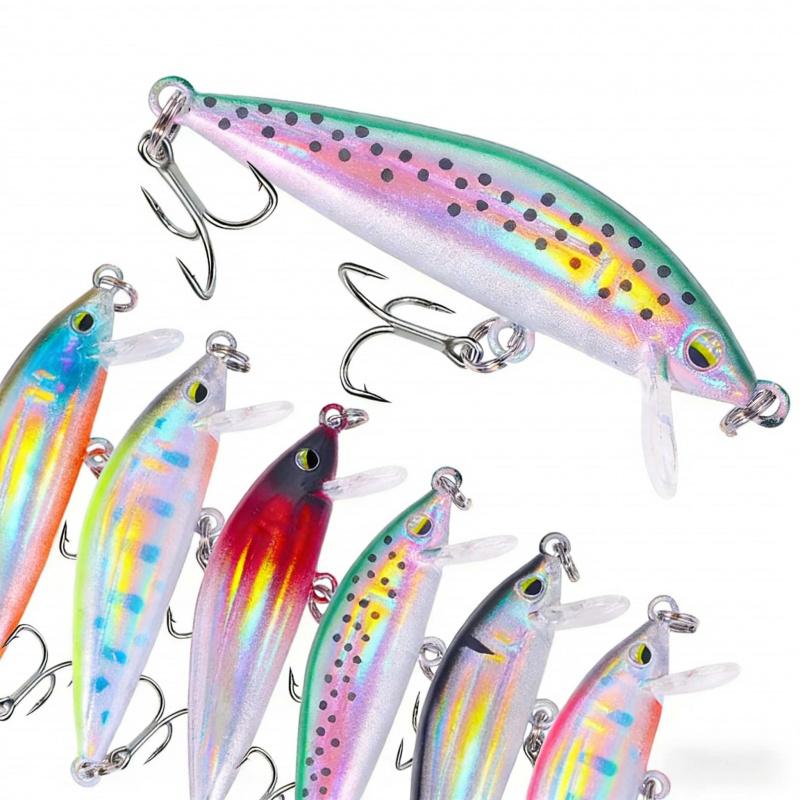Lure bait floating micro-fish stream minnow5cm3gBionic bait for freshwater fishing, specifically for mandarin fish and horsemout