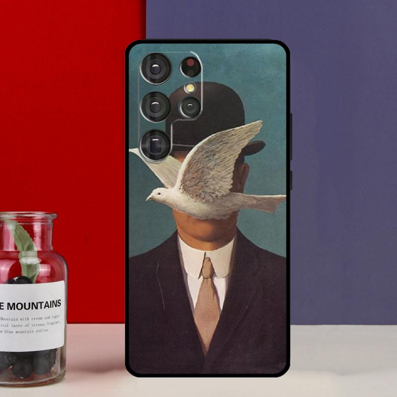 Rene Magritte Funda Case For Samsung Galaxy S25 Ultra S9 S10 S20 FE S21 S22 S23 Plus S24 Ultra Phone Cover