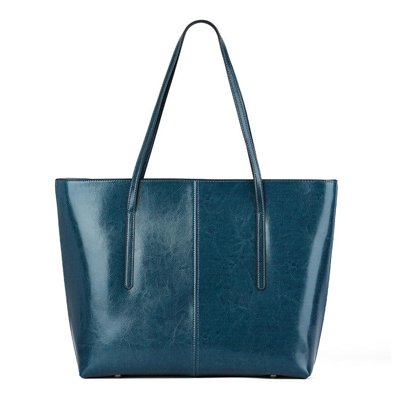 Vintage Cowhide Large Bag Women's Bag 2025 New Tote Bag Large Capacity Genuine Leather Versatile Commuter Shoulder Bag