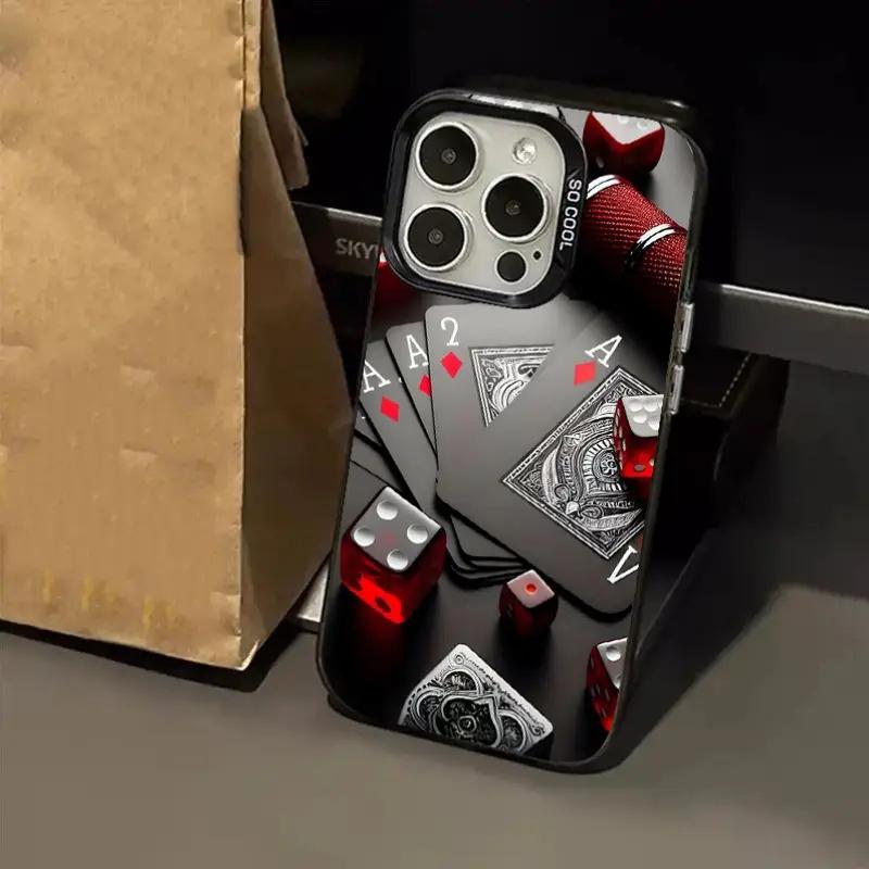 Fashion Poker Design Phone Case for  Poco X6 X5 F5 F6 M6 X7 Pro Mi 14T 14 13T 13 12T 12 11 Lite 5G Cool IMD Material Cover