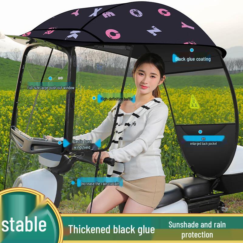 Electric Vehicle Rain & Wind Protection Canopy
