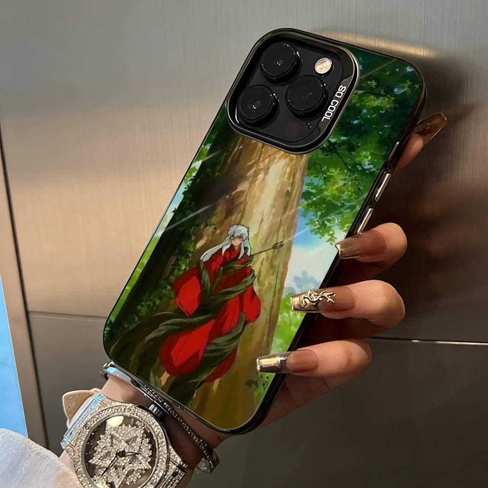 L-L-Inuyasha Phone Case For iPhone 17,16,15,14,13,12,11 Plus Pro Max Colored Silver Phone Case