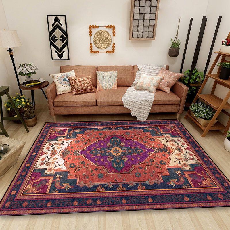 Persian Retro Carpet for Living Room National Style Decoration Home Non-slip Washable Rugs 200x300 Bedroom Bedside Tables Mats