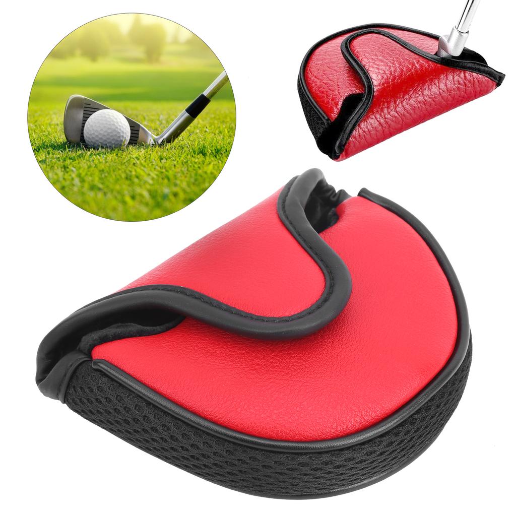 Putter Covers Headcover Semicircle PU Leather Guard Waterproof Accessory