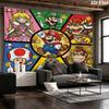 Super Mario Wall Tapestry Aesthetic Wall Hanging Printed Fabric Blanket Decorative Tapestries For Bedroom Living Room Home Decor