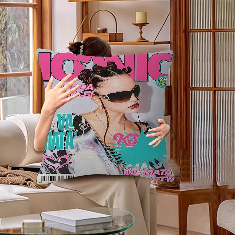 E-Emilia Mernes Kissen Geschenk Home Office Dekoration Schlafzimmer Sofa Auto Kissenbezug Hülle 45x45