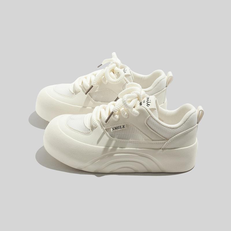 Belle platform heightening shoes Mengmeng head 22 summer new mesh breathable board shoes 35