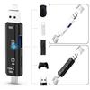 5 In 1 USB 3.0 Type-C Micro OTG TF Micro Security Digital Card Reader Adapter