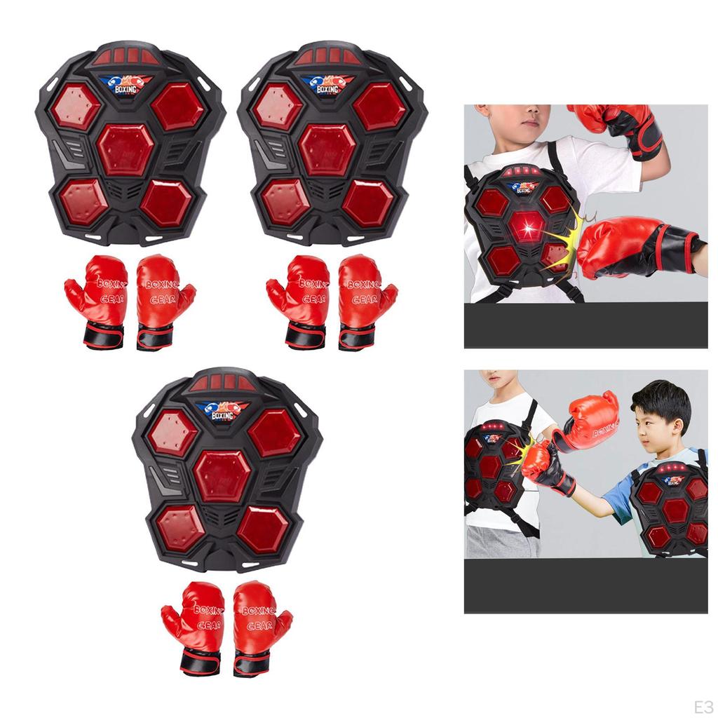 Electronic Boxing Machine Trainer with Light Punching Pad Music Target for Martial